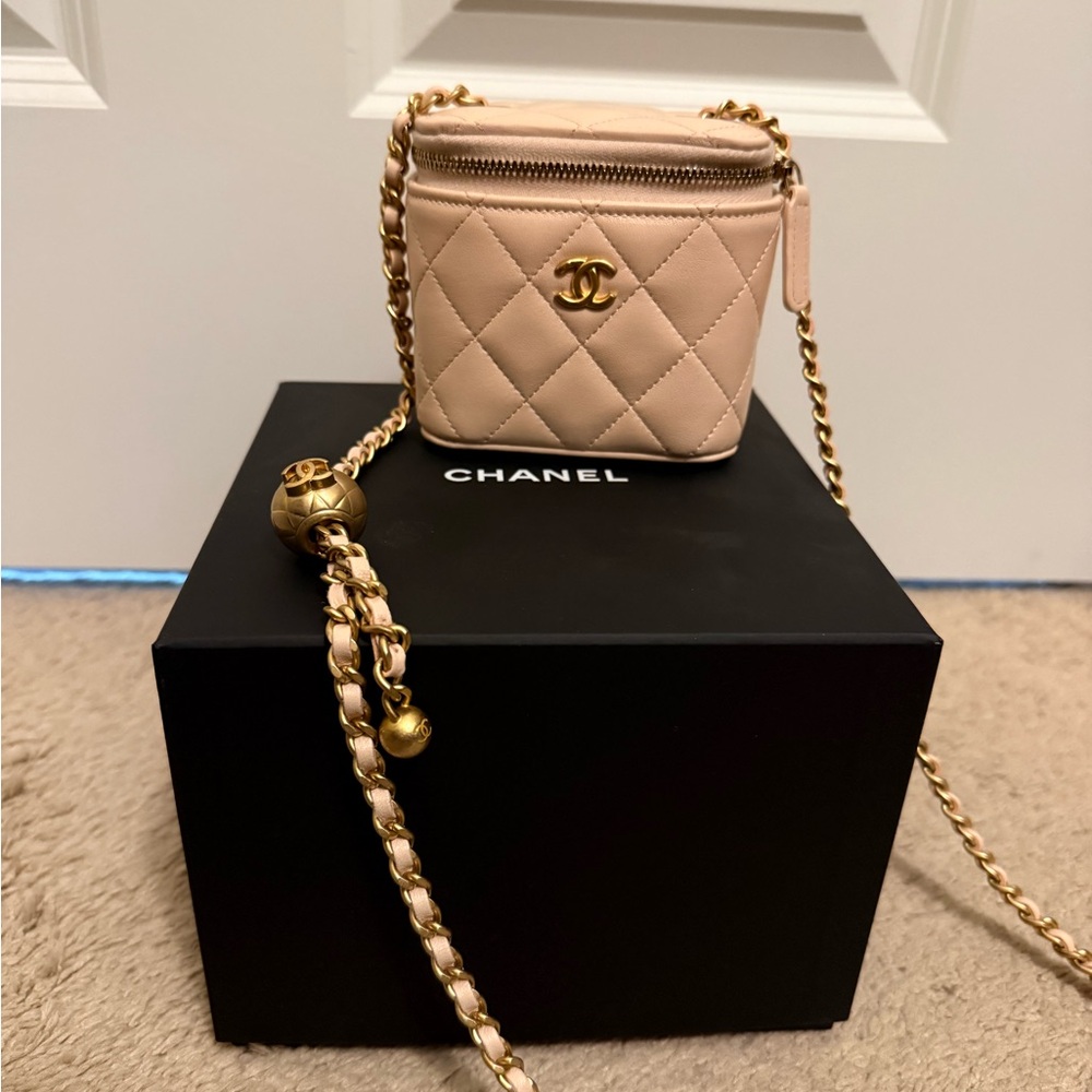 Chanel Small Vanity with Gold Chain